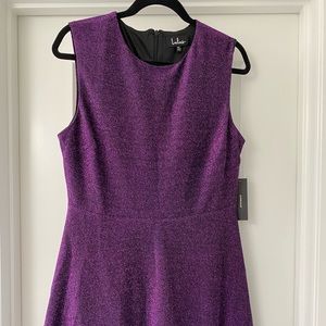 Into the Night Purple Skater Dress